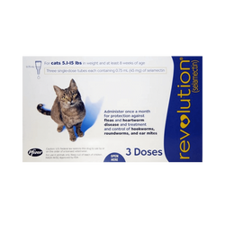 Zoetis Revolution Cat Spot-On, 3 Pipettes - Animeal