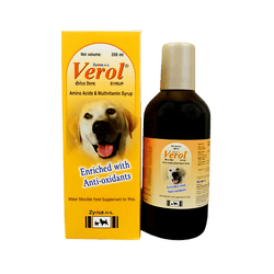 Zydus Animal Health Verol Syrup for Dogs and Cats, 200ml - Animeal