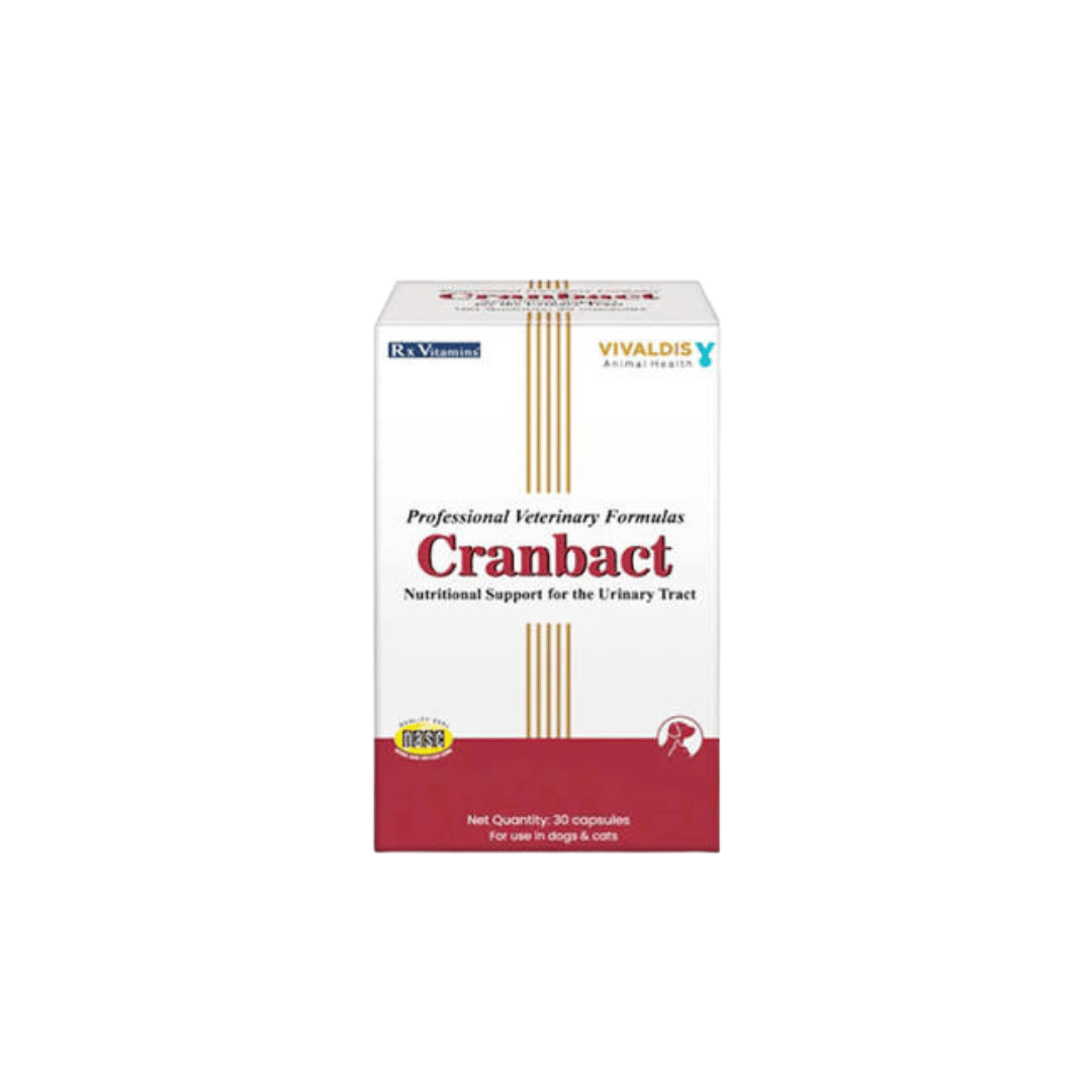 Vivaldis Cranbact Capsules for Dogs and Cats, 10 Capsules