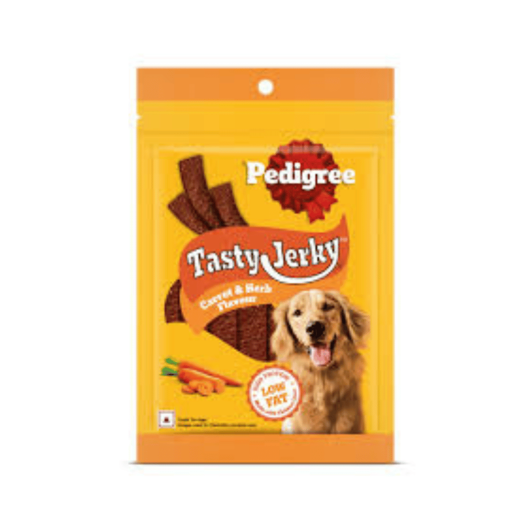 Pedigree Tasty Jerky Carrot and Herb Dog Treats, 70g