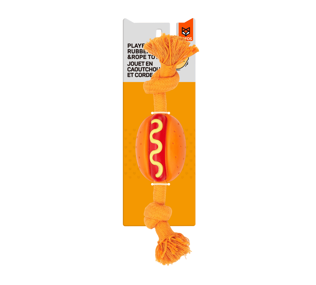 FOFOS DOG CHEW ROPE TOY HOT DOG
