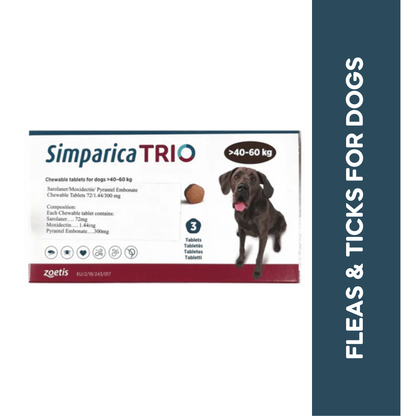 SIMPARICA TRIO (40KG TO 60KG) TABLET - Animeal