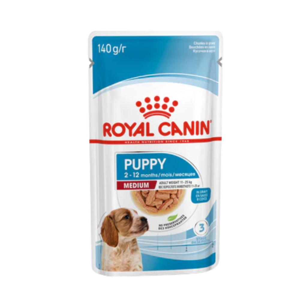 ROYAL CANIN MEDIUM PUPPY JELLY [140 GM]