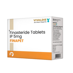 Vivaldis Finapet 5mg tablets for dogs, used for treating urinary and prostate health issues